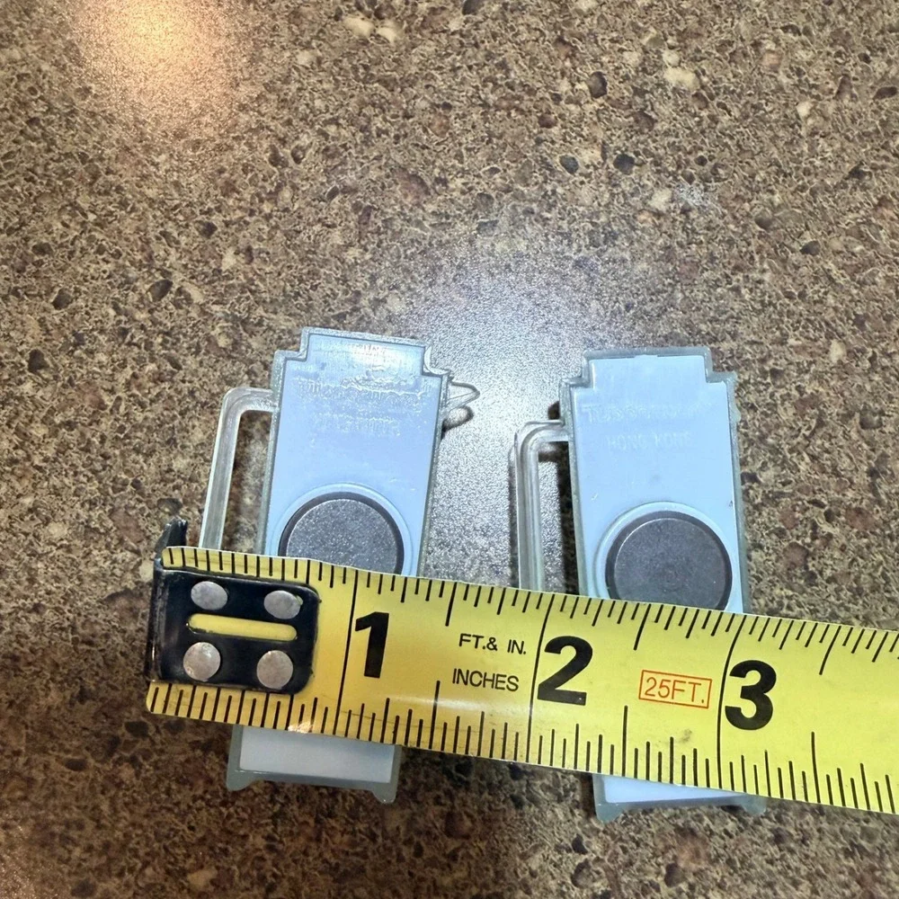 Vintage Tupperware Miniature Pitcher Refrigerator Magnets Set of 2 Light Blue